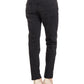 Black Cotton Karen Jeans with Pony Skin Patch