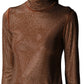 Elegant Turtleneck Sweater with Rhinestones