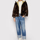 Chic Brown Zip-Up Faux Fur Jacket