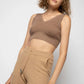Chic Brown Wool-Blend Jogging Pants