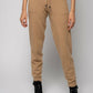 Chic Brown Wool-Blend Jogging Pants