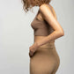 Chic Brown Wool-Blend Jogging Pants