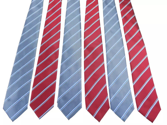 Chic Regimental Silk Tie Set – Exclusive Italian Craft