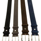 Elegant Quad of Suede Calfskin Belts