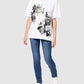 Chic Oversized Photo Print Tee