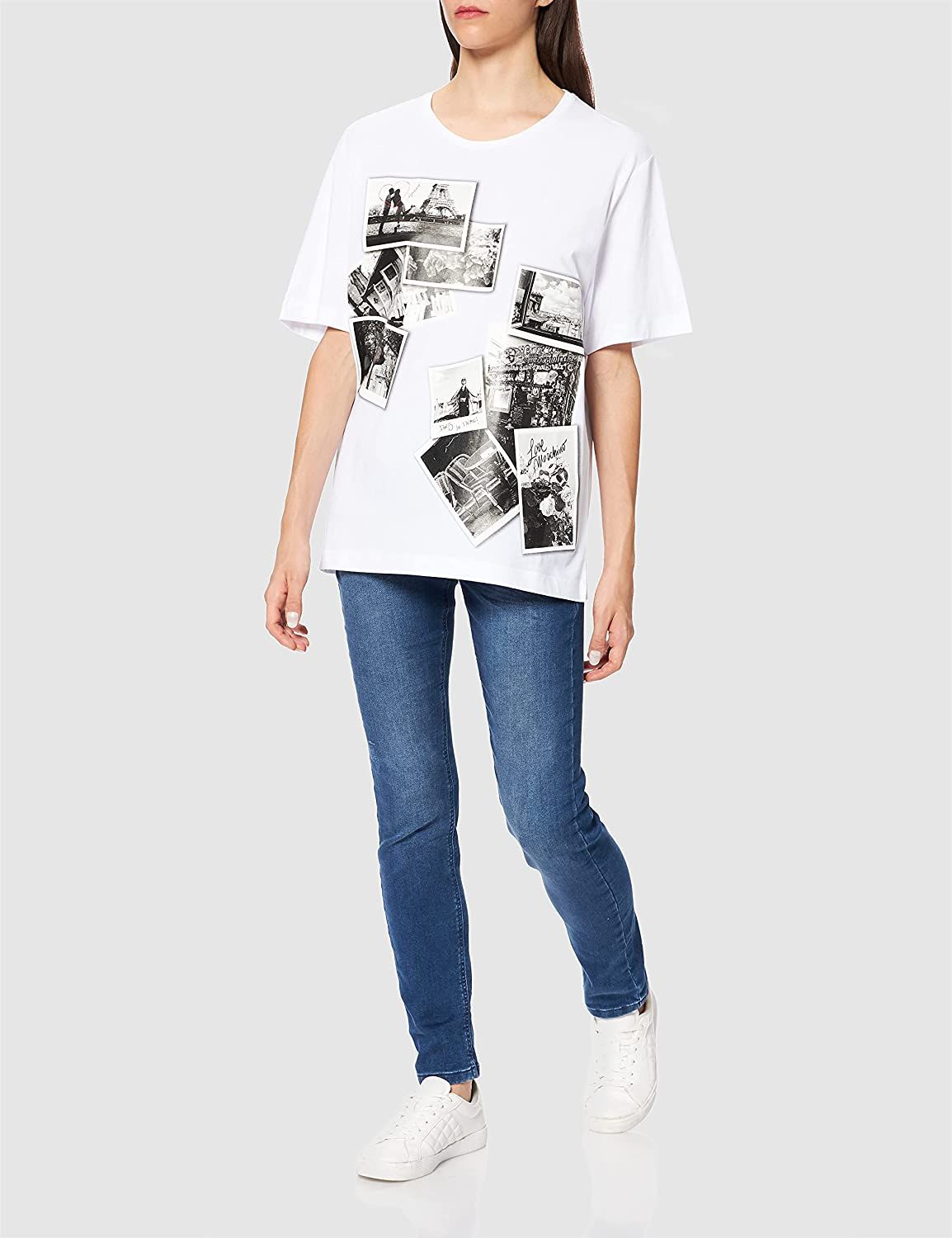 Chic Oversized Photo Print Tee