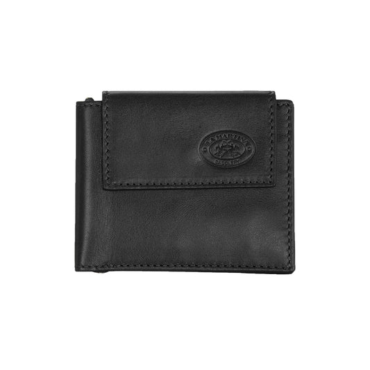 Sleek Black Luxury Leather Wallet