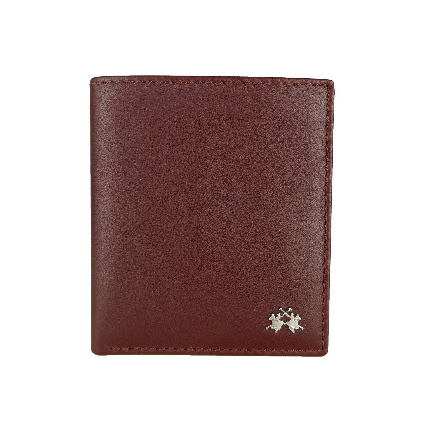 Elegant Burgundy Leather Wallet with Card Holder