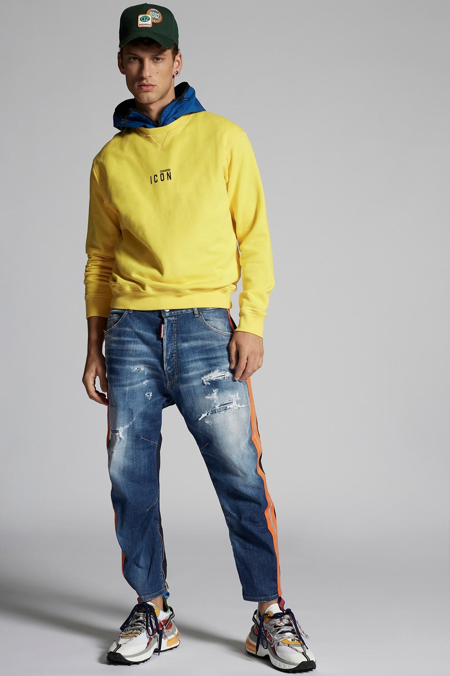 Iconic Yellow Cotton Sweatshirt