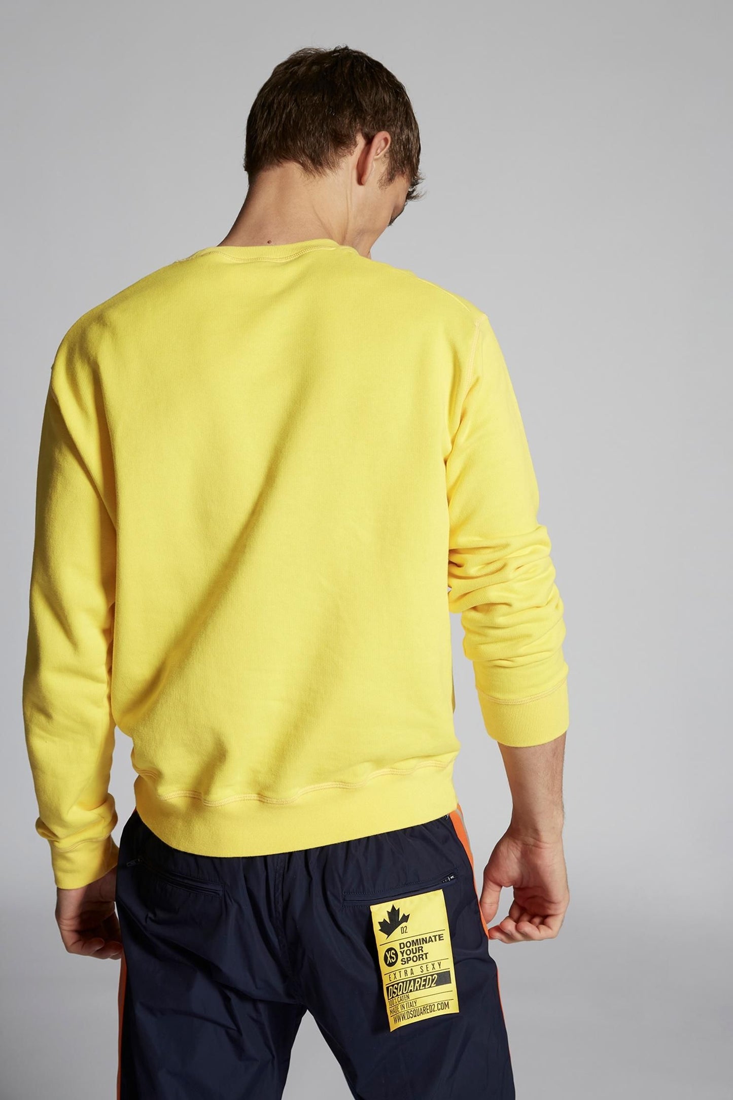 Iconic Yellow Cotton Sweatshirt