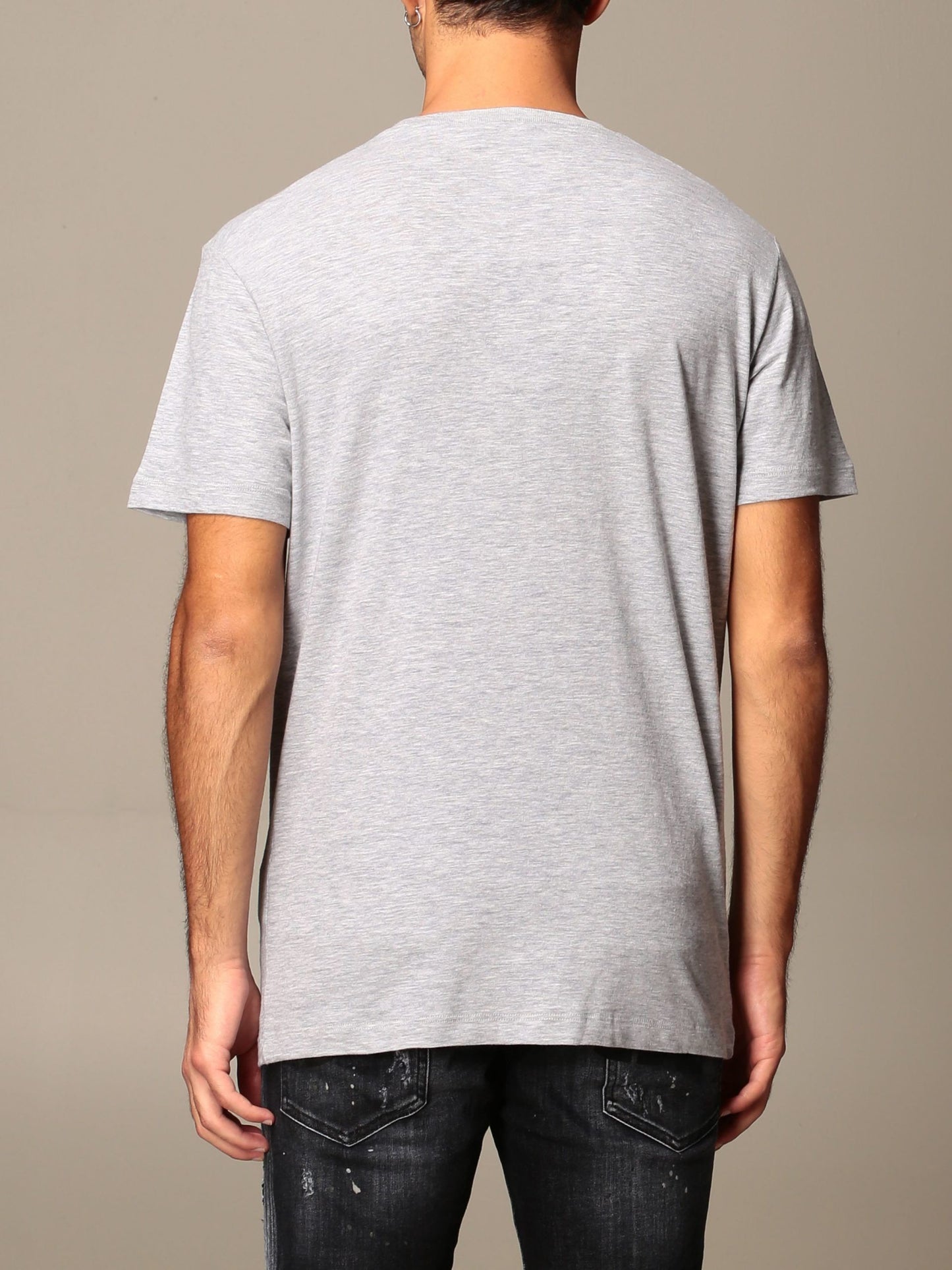 Exquisite Gray Logo Cotton Tee