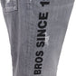 Chic Gray Slim-Fit Denim for the Modern Man