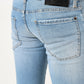 Sleek Light Blue Slim Cotton Stretch Jeans