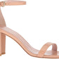 Chic Pink Nappa Leather Sandals