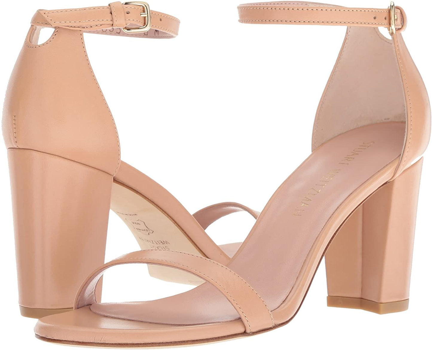 Chic Pink Nappa Leather Sandals