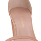 Chic Pink Nappa Leather Sandals