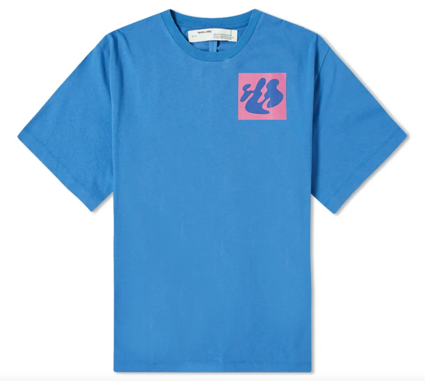 Iconic Blue Cotton T-Shirt with Signature Design