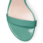 Chic Light Blue Patent Leather Sandals