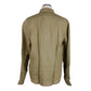 Elegant Green Linen Long-Sleeved Men's Shirt