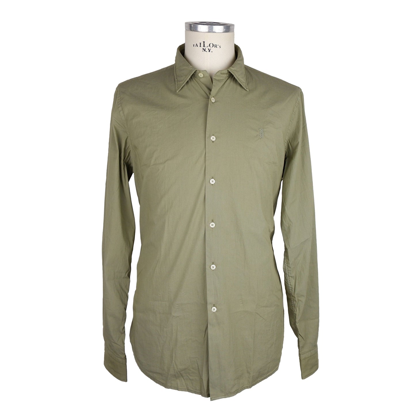 Elegant Long-Sleeve Cotton Men's Shirt