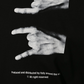 Elegant Black Designer Tee with Dual-Sided Motif