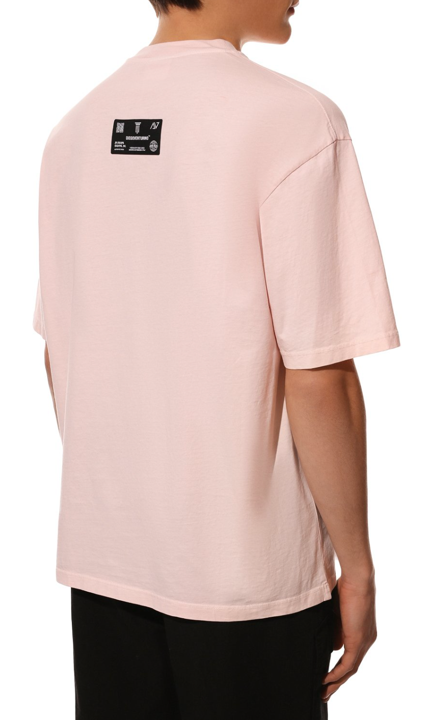 Elegant Pink Designer T-Shirt - Pure Cotton Comfort