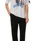 Elegant White Dual-Design Cotton Tee