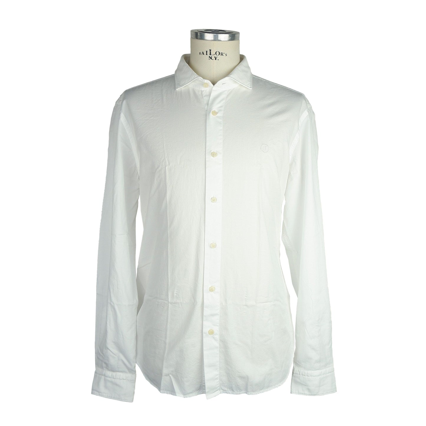 Elegant White Cotton Shirt for Men