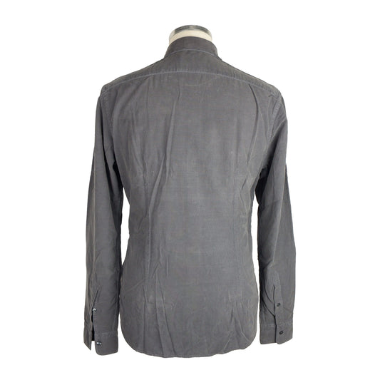 Velvet Cotton Long Sleeve Men's Shirt