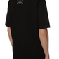 Sleek Black Cotton T-Shirt with Signature Design