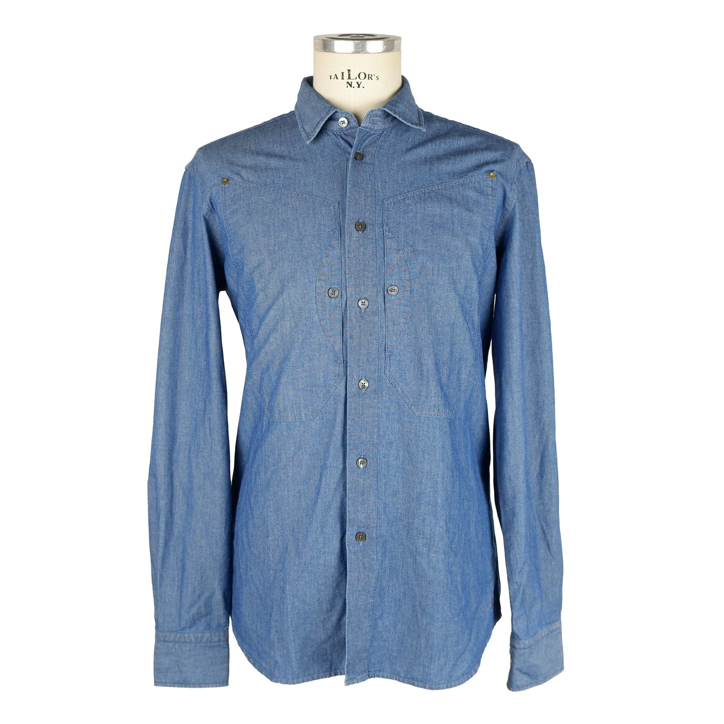 Men's Cotton Denim Long-Sleeve Shirt