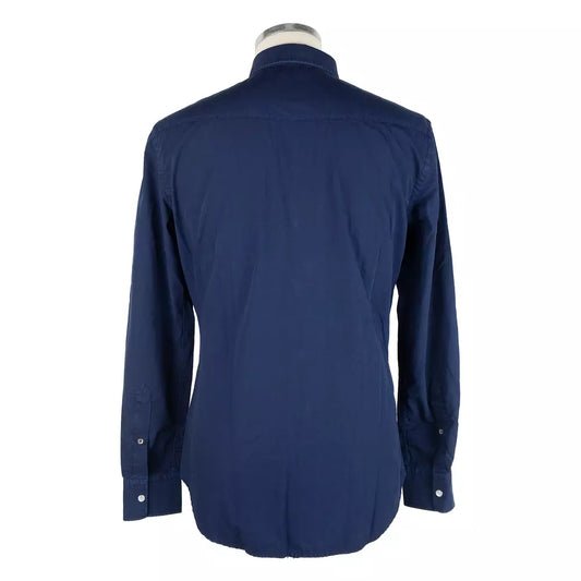 Elegant Cotton Snap-Button Men's Shirt