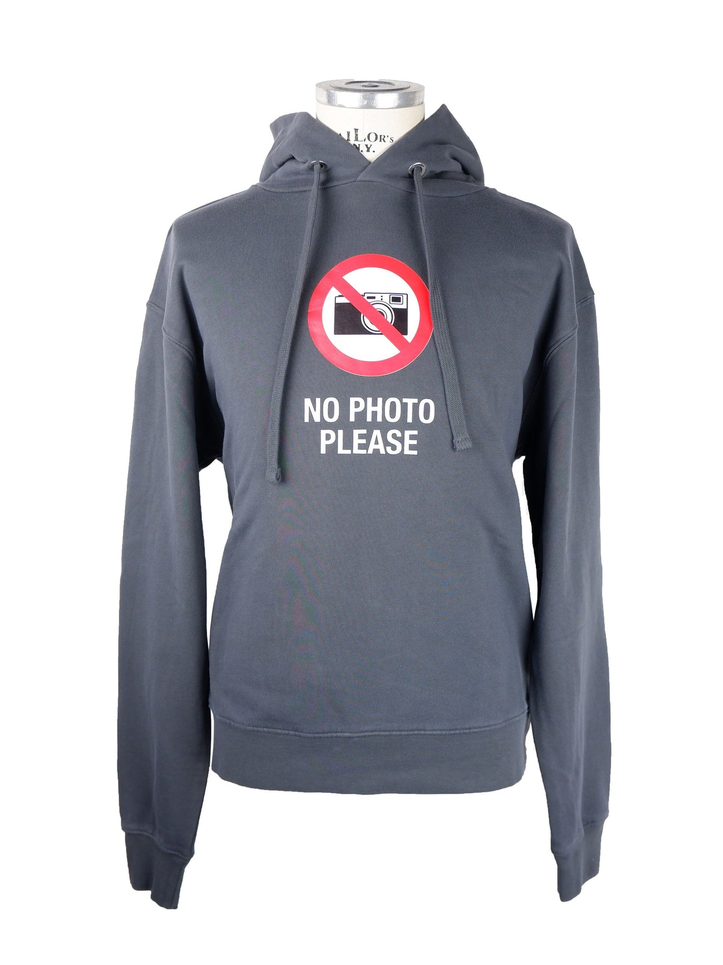 Elegant Grey Cotton Hooded Sweatshirt