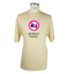 Beige Cotton Designer Statement Tee