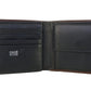 Elegant Brown Leather Wallet with Coin Holder