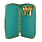 Chic Turquoise Leather Keyholder