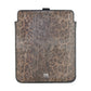 Chic Calfskin Tablet Case with Leopard Accent