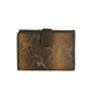 Elegant Python Print Calfskin Wallet