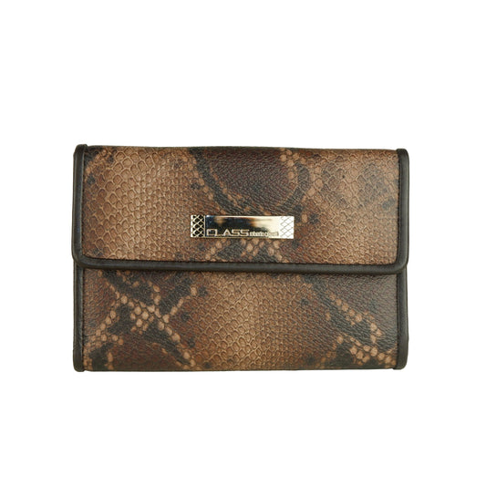 Chic Python Embossed Calfskin Wallet