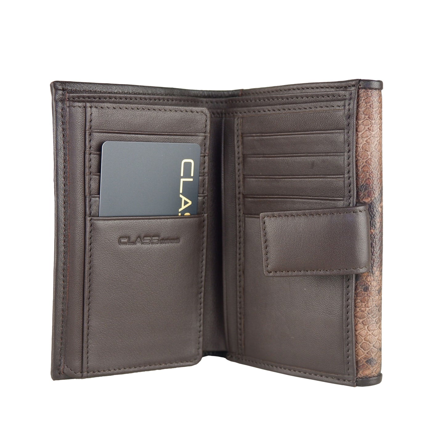 Chic Python Embossed Calfskin Wallet