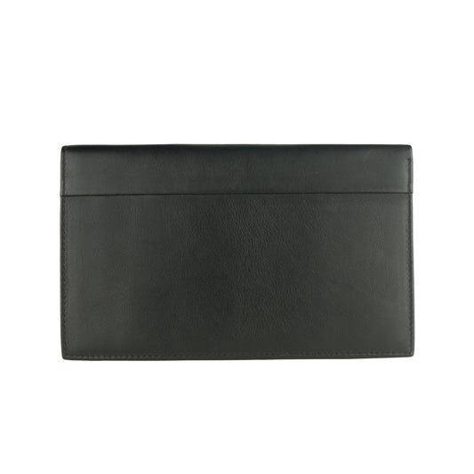 Sleek Black Leather Dual-Card Holder Wallet