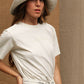 Chic White Logo Tee