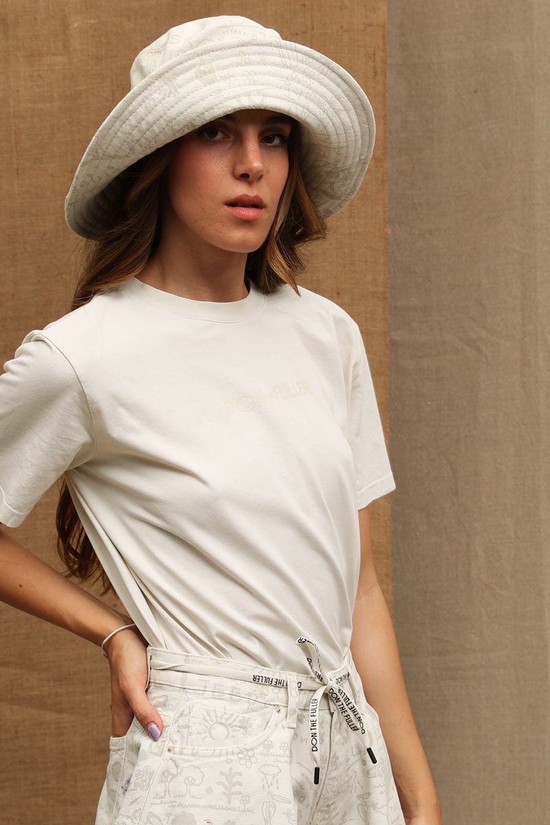 Chic White Logo Tee