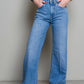 Elegant Wide Leg Denim in Blue