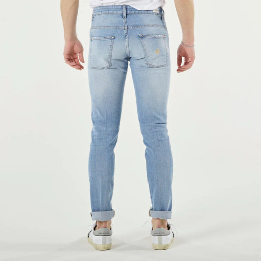 Chic Light Blue Slim Fit Denim