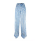 Chic Wide Leg Printed Jeans