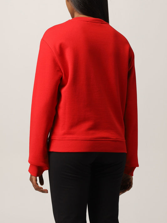 Chic Red Logo Sweatshirt for Trendsetters