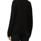 Embossed Heart Ruffle Wool Blend Sweater