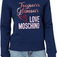 Chic Blue Emblem Sweatshirt