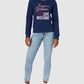 Chic Blue Emblem Sweatshirt